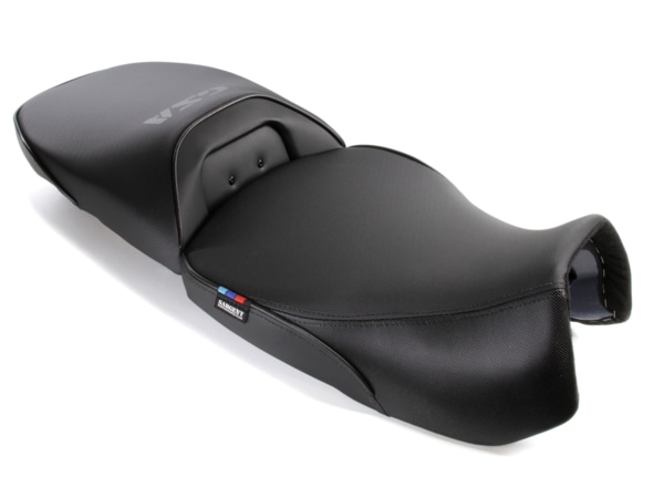 Decorative replacement pad for OEM tie-down feature on the BMW R1300GSA 2024+ rear seats.